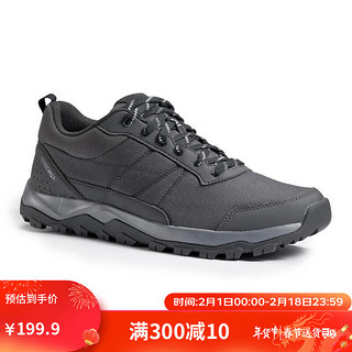 DECATHLON 迪卡侬 徒步鞋轻便旅游鞋登山鞋男黑灰色42-4547434