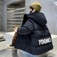 D.S.TongHua 迪莎童话 儿童装男童冬装羽绒服加厚2023新款中大童冬季男孩外套洋气潮 黑色 150