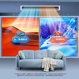 海尔（Haier）中央空调风管机一拖一 组合套餐3匹+1.5匹*2 新一级能效 云舒 全直流变频KFRd-72NW/72ECD81