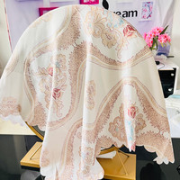 巧林儿化妆镜遮镜子布帘梳妆台镜子套罩遮盖镜子遮挡布盖镜面防尘盖布 雅卉 通用镜子盖布:110*110cm