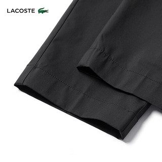 LACOSTE法国鳄鱼女装24春季纯色简约休闲运动裤长裤HF3877 031/黑色 32 /150
