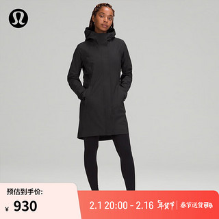 lululemon 丨Rain Rebel 女士风衣外套 LW4BOGS 黑色