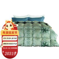 西川（NISHIKAWA）法国米卢斯美术馆典藏设计95%波兰绒莱赛尔面料白鹅绒被 绿色（充绒量600g） 260*240cm