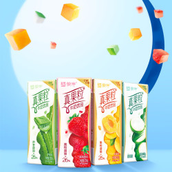 mengniu蒙牛真果粒牛奶饮品饮料蓝莓果粒康美苗条装250g12盒