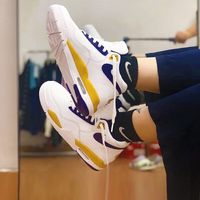 Nike/耐克男鞋Flight Legacy 湖人高帮气垫篮球鞋 BQ4212-102