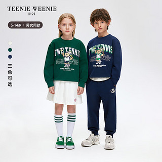 Teenie Weenie Kids小熊童装24春夏男女童圆领套头印花卫衣 象牙白 110cm