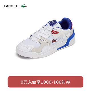 LACOSTE法国鳄鱼女鞋24春季百搭板鞋运动休闲鞋47SFA0087 5T9/白色/红色/蓝色 3 35.5