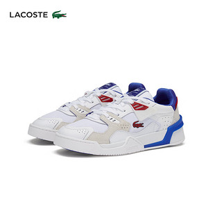 LACOSTE法国鳄鱼女鞋24春季百搭板鞋运动休闲鞋47SFA0087 5T9/白色/红色/蓝色 3 35.5