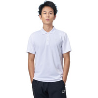 达亿瓦（DAIWA）23春夏 DE-5223CS POLO衫防晒T恤翻领短袖休闲上衣钓鱼服 白色 L