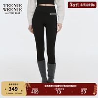 TEENIE WEENIE 五折 Teenie Weenie小熊速干运动瑜伽裤鲨鱼裤女 黑色