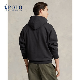 Polo Ralph Lauren 拉夫劳伦 男装 宽松版徽标起绒布连帽衫RL17422 001-黑色 L