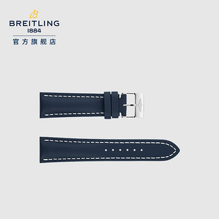 百年灵（BREITLING）一体式舒适牛皮表带（不含表扣) 黑色Novonappa小牛皮435X