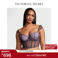 VICTORIA'S SECRET/维多利亚的秘密 蕾丝拼接网纱 女士塑身衣