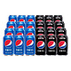 pepsi 百事 可乐（百事可乐*12+百事无糖*12） 混入装330ml*24 年货 百事出品