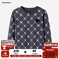 Converse匡威童装男童女童冬季加绒卫衣2023儿童上衣CNVN-FW-F168 深灰色 160/80