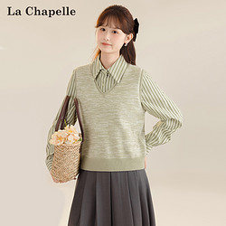 La Chapelle 拉夏贝尔 女士宽松显瘦休闲百搭针织衫上衣
