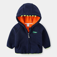 冬宝宝连帽外套 2024春装男童童装儿童摇粒绒帽衫wt-a292