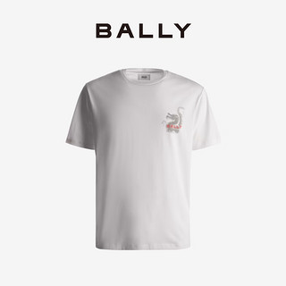 BALLY 巴利 男士白色棉质T恤6307033 白色 M