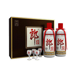 LANGJIU 郎酒 正品保障 郎 郎牌郎酒 53度酱香型白酒500ml*2 礼盒装节日送礼