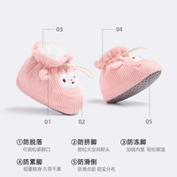 贝肽斯婴儿脚套秋冬季加厚新生儿童睡觉宝宝护脚套保暖袜鞋子