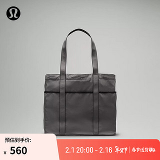 lululemon丨Daily 多口袋设计手袋 LU9BSDS 烟灰/黑 O/S