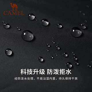 骆驼 CAMEL男装短款羽绒服男秋冬白鸭绒面包服户外加厚保暖连帽外套