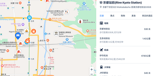 凭位置胜出，热门景点和车站可以走着去！Rinn集团日本京都5店1晚通兑套餐（可选双人/三人入住）