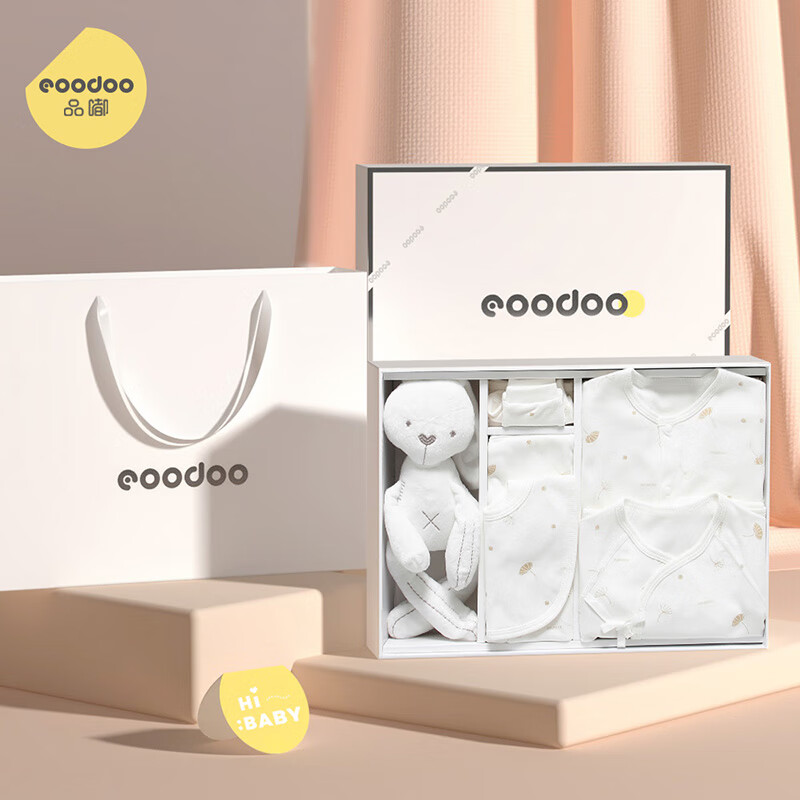 eoodoo 婴儿礼盒套装新生儿衣服大全出生宝宝满月百天见面礼物66
