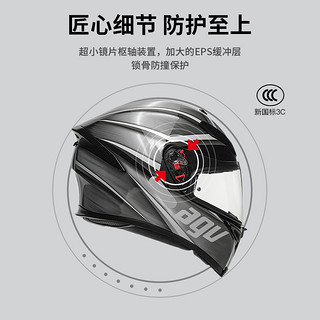 AGV K5S摩托车头盔机车全盔双镜片官方旗舰店头盔3c认证四季通用