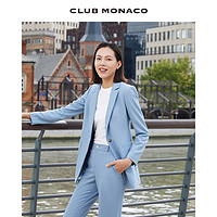 CLUB MONACO 摩纳哥会馆 女装BORREM羊毛混纺职场通勤西裤烟管裤