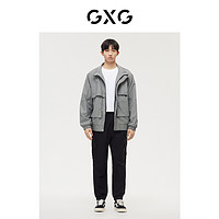GXG奥莱 【生活系列】秋季时尚花灰色潮流夹克