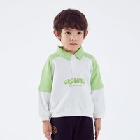 小猪班纳童装2024春装儿童长袖上衣小童男童套头衫宝宝卫衣潮 浅黄绿 130cm