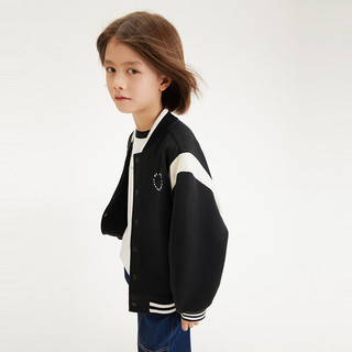 森马（Semir）儿童童装外套2024年春季新款男童女童时尚撞色拼接宽松棒球服