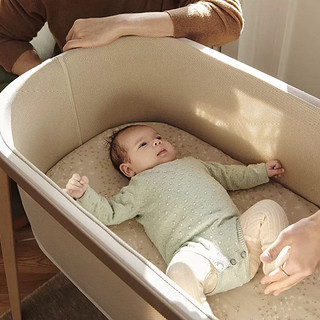 Stokke成长型婴儿摇篮床哄睡新生儿宝宝床可调节底座便携婴儿床 石墨灰