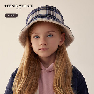 Teenie Weenie Kids小熊童装男女童仿羊羔绒双面渔夫帽 乳白色 M