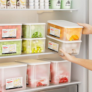 索尔诺冷冻收纳盒冰箱冻肉分装食品级保鲜盒食物密封塑料分格小盒子 S8602-葱花盒