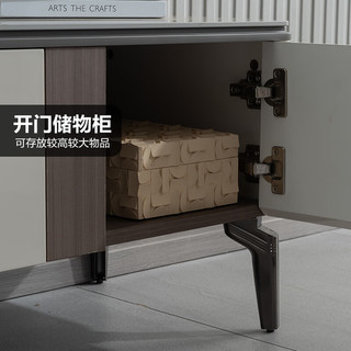 掌上明珠家居（M&Z）岩板茶几客厅现代简约分区储物电视柜组合家具 茶几+电视柜