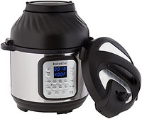 Instant Pot Duo Crisp 9 合 1 电压力锅带空气炸锅盖和密封圈，不锈钢，压力煮，慢