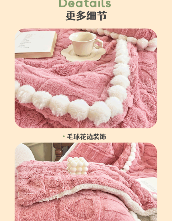 恒源祥 抱枕被 抱枕毯子两用羊羔绒双拼冬季加厚车载被子居家办公午睡