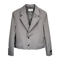 Maison Margiela女装单排扣西装外套短款休闲上衣奢侈品潮牌 S52BN0133-S5445 灰褐色 M