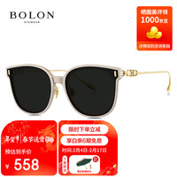 暴龙（BOLON）眼镜24年王鹤棣同款大框β钛太阳镜开车防晒墨镜男女潮 BL5095C91 C91-灰色(偏光)