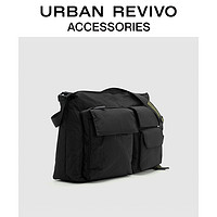 URBAN REVIVO 冬男士通勤百搭充棉多袋斜挎包UAMB30055