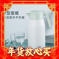 寒潮来了：THERMOS 膳魔师 保温壶  2000ml THS-2000 清新白