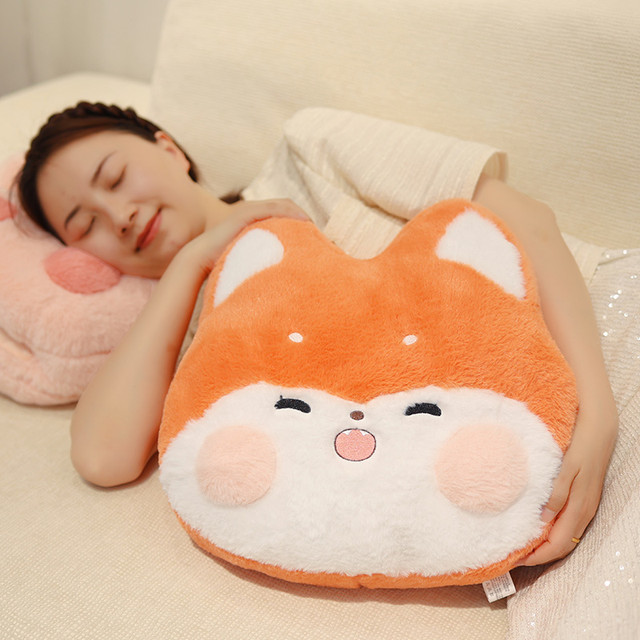 RUILIBOSA/瑞丽柏莎 暖手抱枕毯子二合一午睡办公室午休神器毛毯睡觉车内枕头被子两用