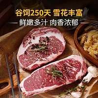 肉管家原切choice级谷饲250天黑安格斯西冷眼肉牛排牛扒牛肉新鲜