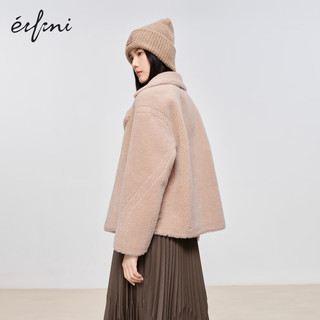 伊芙丽（eifini）伊芙丽美拉德时尚短外套女冬季1EB212021 麦芽色 155/80A/S