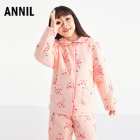 Annil安奈儿童装男女童棉衣家居服套装2022冬中大童舒适保暖睡衣厚