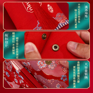 红包结婚万元喜包2023中式高档布艺红包袋父母改口利是封
