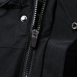 JOMA85白鸭绒羽绒服男女同款连帽时尚秋冬保暖防风防泼水户外运动外套 黑色 S