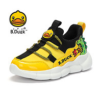 B.Duck bduck小黄鸭童鞋男童运动鞋春秋款2023儿童懒人鞋一脚蹬休闲潮鞋